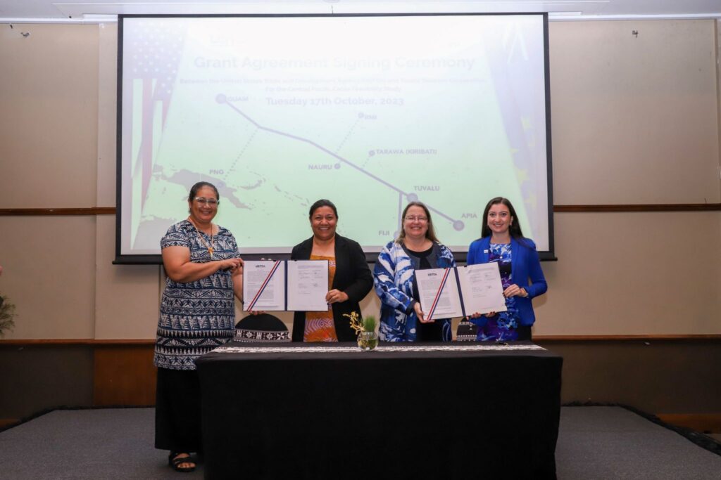 signing for central pacific cable aptelecom